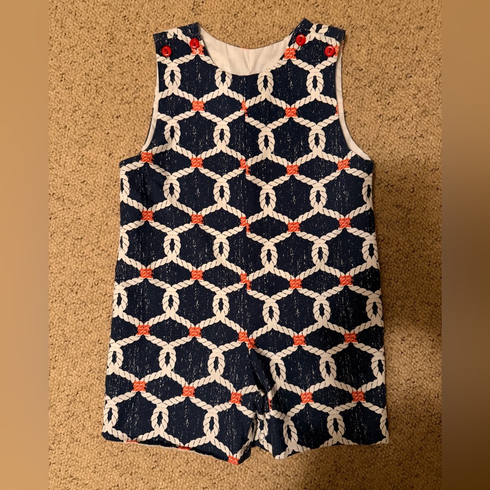Le Za Me nautical Jon Jon romper